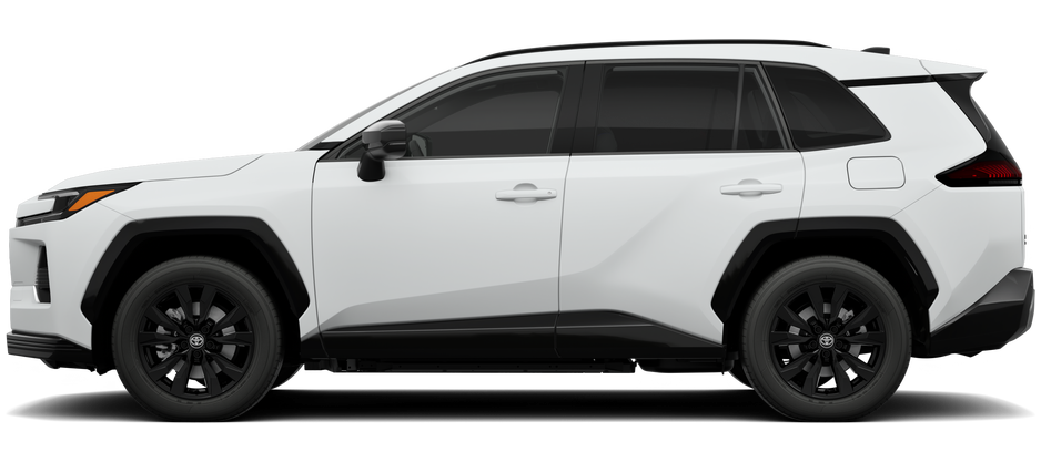 Side profile of a 2026 rav4pluginhybrid RAV4 Plug-in Hybrid SE 2.5L 4-Cyl. Plug-in Hybrid Engine All-Wheel Drive