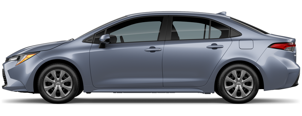 Side profile of a 2026 corolla Corolla LE 2.0L 4-Cyl. Engine Front-Wheel Drive