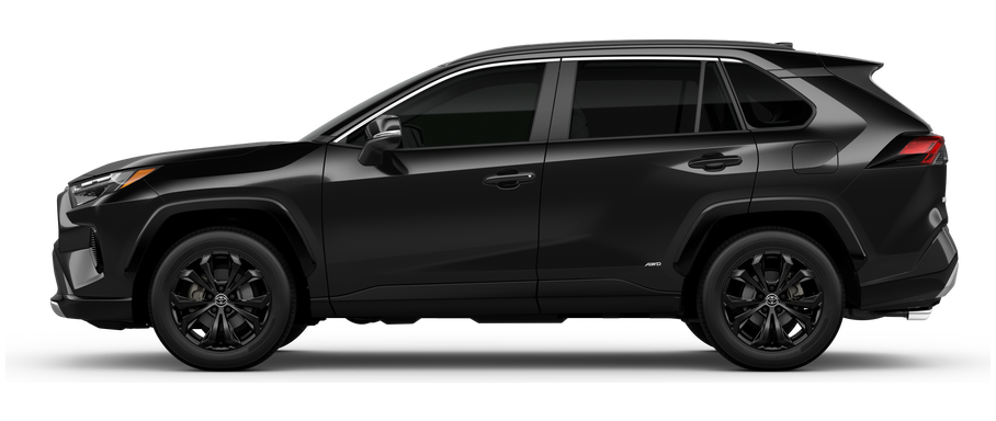 Side profile of a 2025 rav4 RAV4 Hybrid SE 2.5L 4-Cyl. Engine All-Wheel Drive