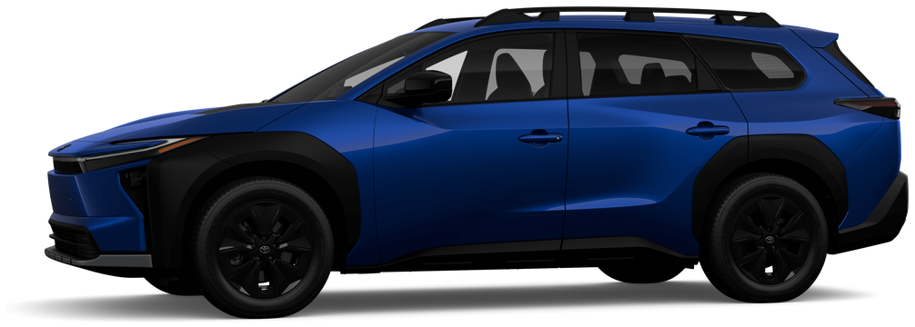 Exterior view of a 2026 bz woodland Hybrid HEV. The vehicle features a black grille, tinted windows, and a bold front grille.