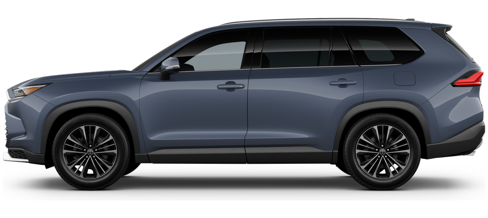 Side profile of a 2025 grandhighlander Grand Highlander Platinum 2.4-Liter 4-Cylinder Turbocharged Hybrid MAX Engine All-Wheel Drive