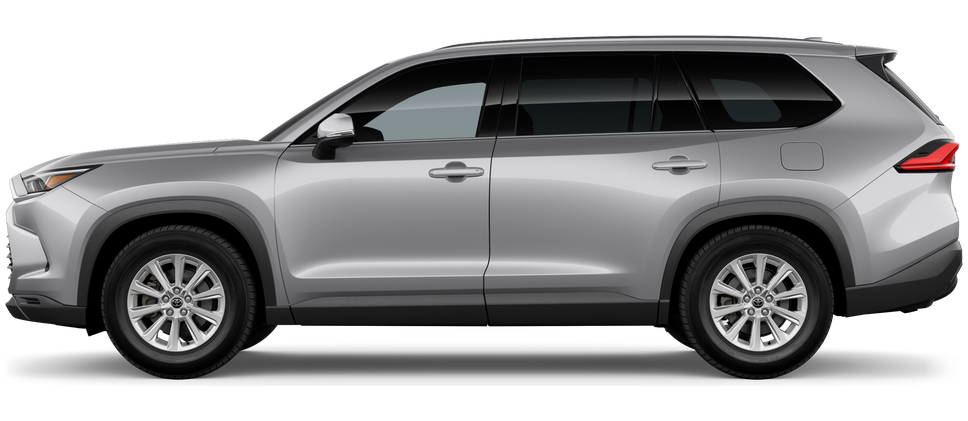 Side profile of a 2026 grandhighlander Grand Highlander Hybrid XLE 2.5L 4-Cyl. ECVT Engine All-Wheel Drive