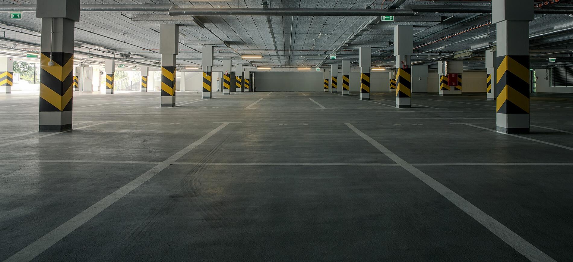 empty parking garage