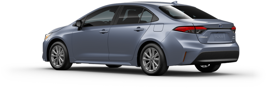 An Exterior Angle of A 2025 corolla Corolla Hybrid XLE 1.8L 4-Cyl. CVT Front-Wheel Drive