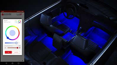 Toyota SmartLED ambient lighting color options
