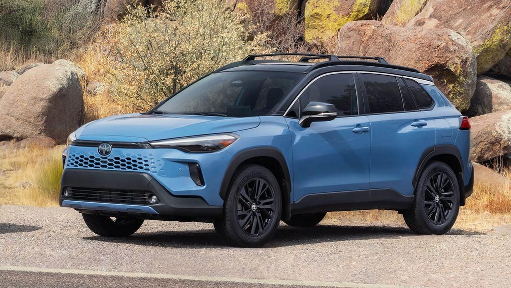 Exterior view of a toyota Corolla Cross suv