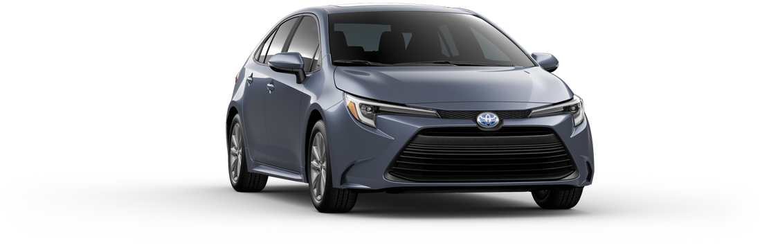 An Exterior Angle of A 2025 corolla Corolla Hybrid XLE 1.8L 4-Cyl. CVT Front-Wheel Drive