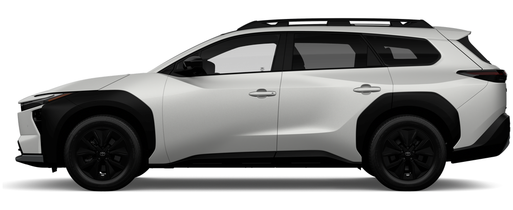 Side profile of a 2026 bzwoodland bZ Woodland Premium Electric Motors All-Wheel Drive