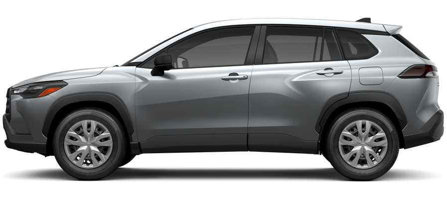 Side profile of a 2026 corollacross Corolla Cross 2.0L 4-Cyl. Engine All-Wheel Drive