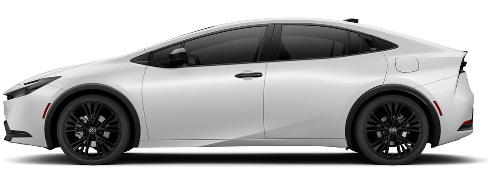 Side profile of a 2026 priuspluginhybrid Prius Plug-in Hybrid Nightshade Edition 2.0L 4-Cyl. ECVT FWD