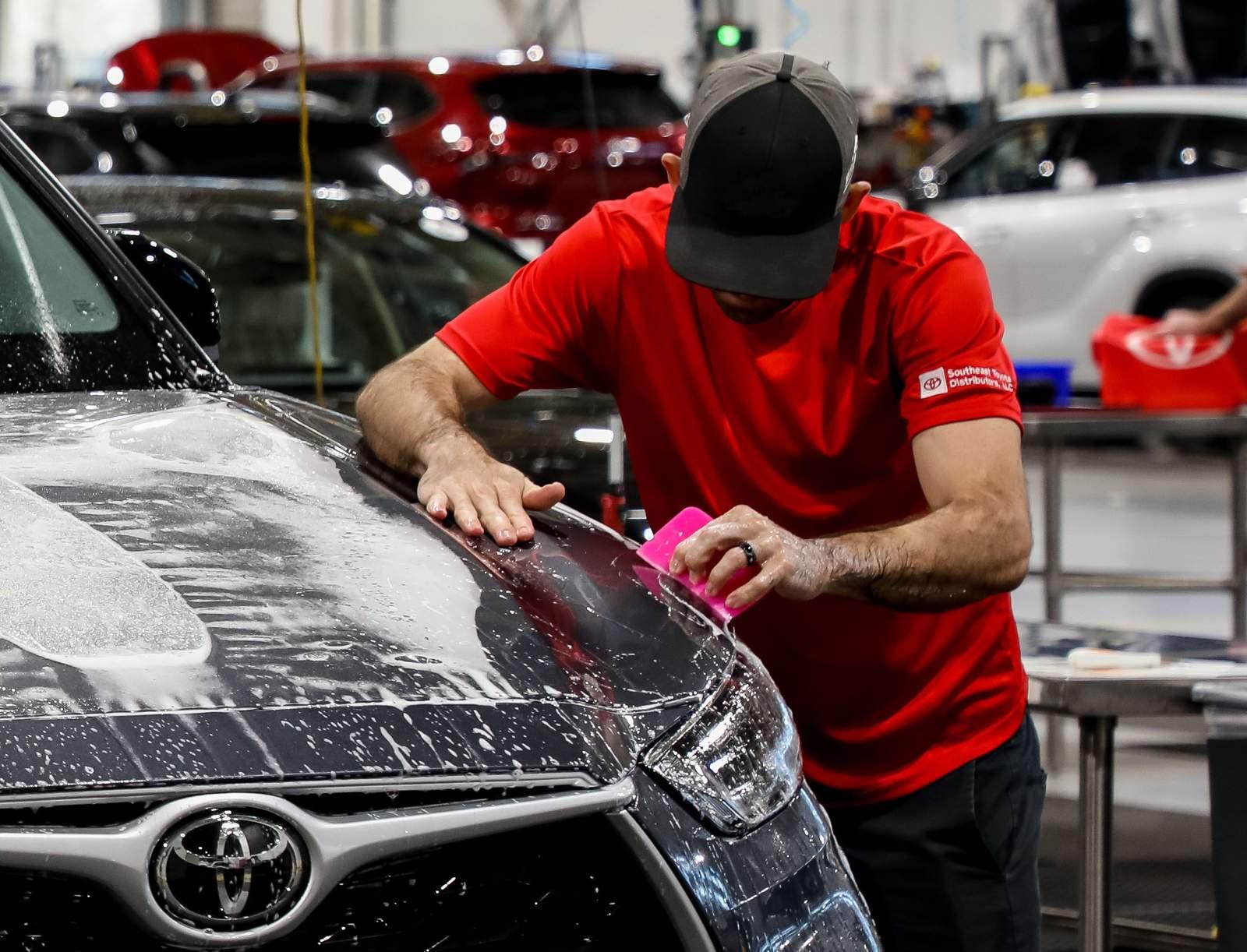 Clear Coat Pain Protection installation