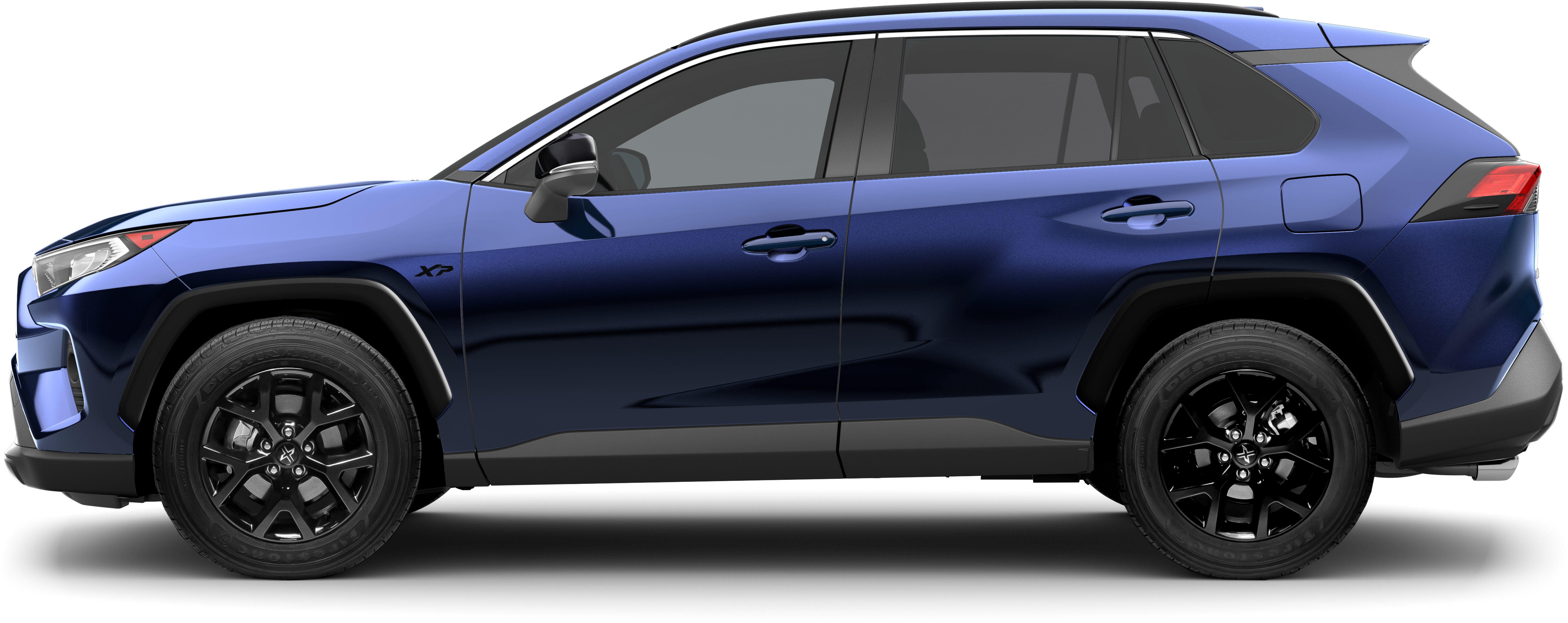 exterior shot of blue Toyota RAV4 XP Series
