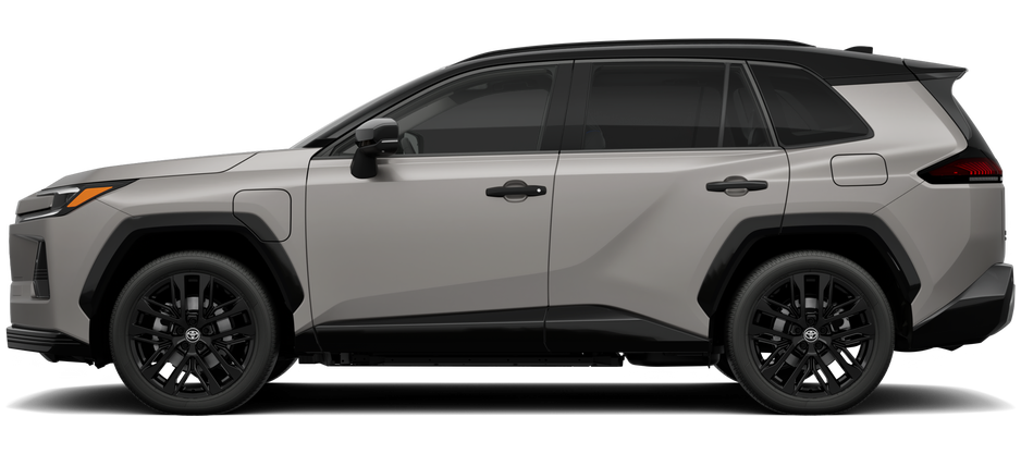 Side profile of a 2026 rav4pluginhybrid RAV4 Plug-in Hybrid XSE 2.5L 4-Cyl. Plug-in Hybrid Engine All-Wheel Drive