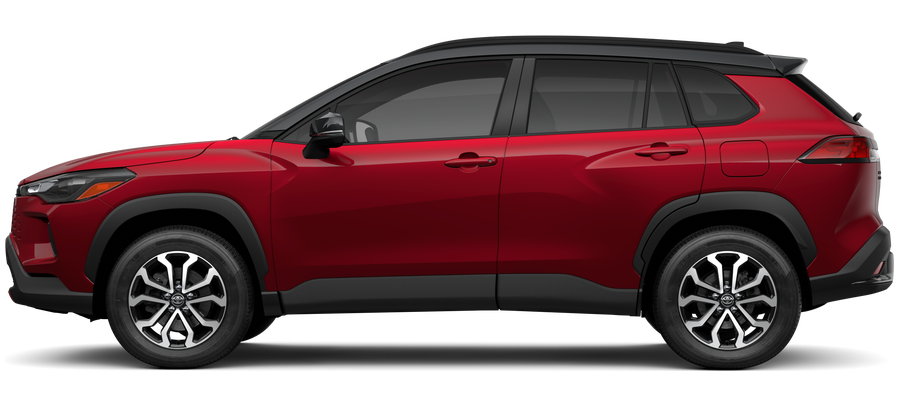 Side profile of a 2026 corollacross Corolla Cross Hybrid SE 2.0L 4-Cyl. Engine All-Wheel Drive