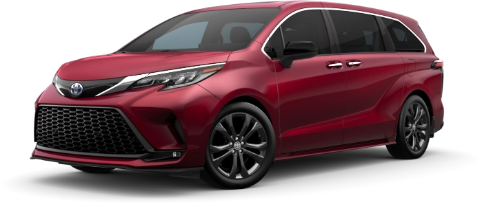 An Exterior Angle of A 2024 sienna  FWD XSE 7 Passenger Hybrid Van