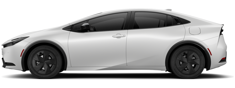 Side profile of a 2026 priuspluginhybrid Prius Plug-in Hybrid SE 2.0L 4-Cyl. ECVT FWD