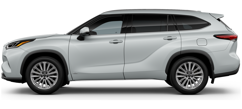 Side profile of a 2025 highlander Highlander Hybrid Limited 25th Edition 2.5L 4-Cyl. Engine All-Wheel Drive