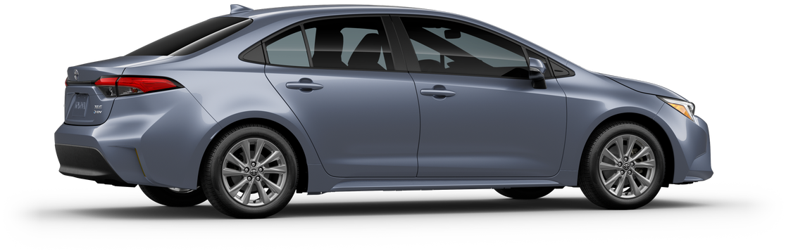 An Exterior Angle of A 2025 corolla Corolla Hybrid XLE 1.8L 4-Cyl. CVT Front-Wheel Drive