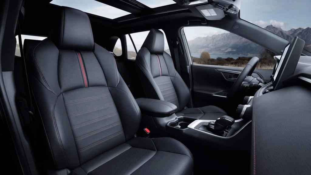 Promotional image from Toyota showing a vehicle, accessories, or people using the vehicle in everyday or outdoor environments.