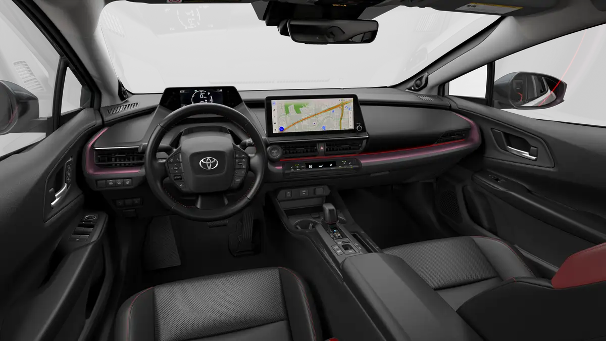 An Interior Angle of A 2025 priuspluginhybrid Prius Plug-in Hybrid XSE Premium 2.0L 4-Cyl. ECVT FWD
