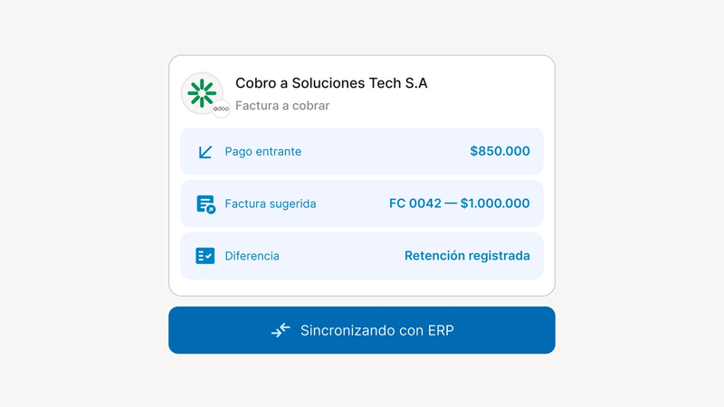 Recordatorios en Cobros, pagos múltiples por factura y sincronizaciones con Odoo