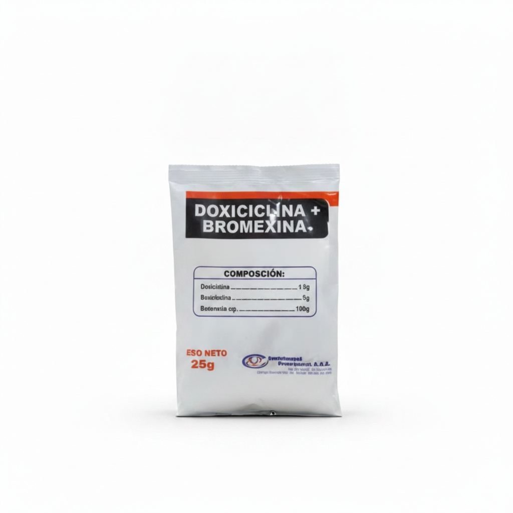 Doxiciclina + Bromexina