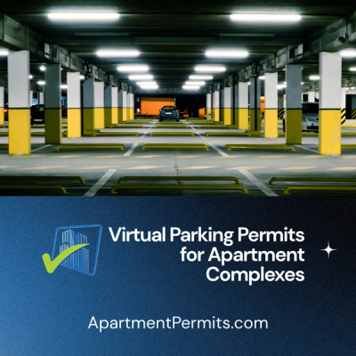 virtual parking permit management system for apartment complexes