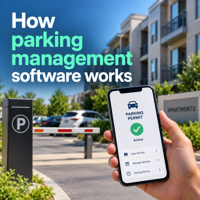 how parking lot management software works