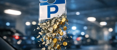 A Parking Hangtag disintegrating