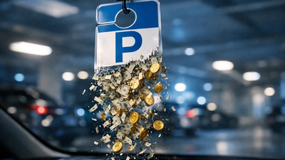A Parking Hangtag disintegrating