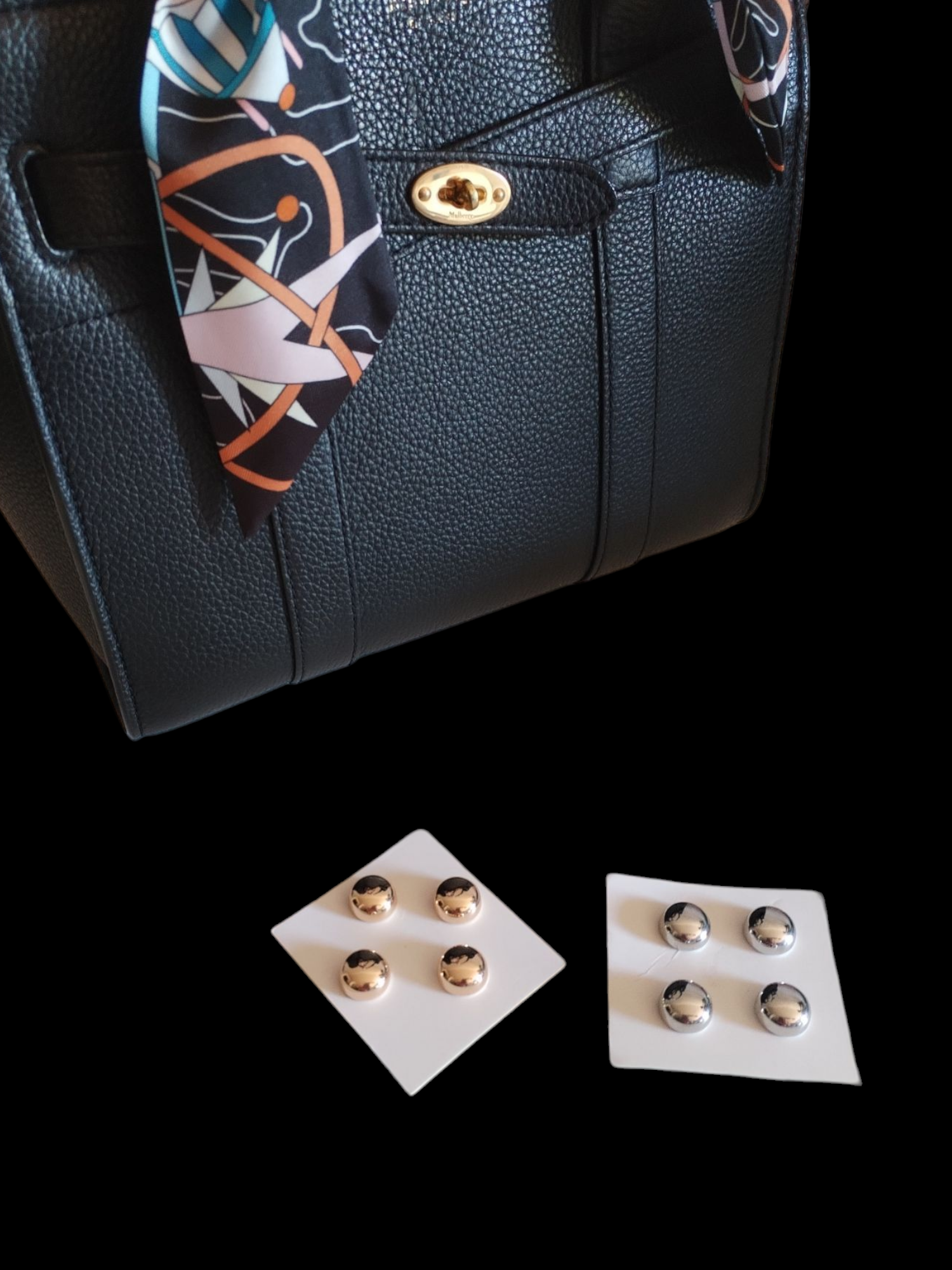 Magnetic removable bag feet golden silver  5