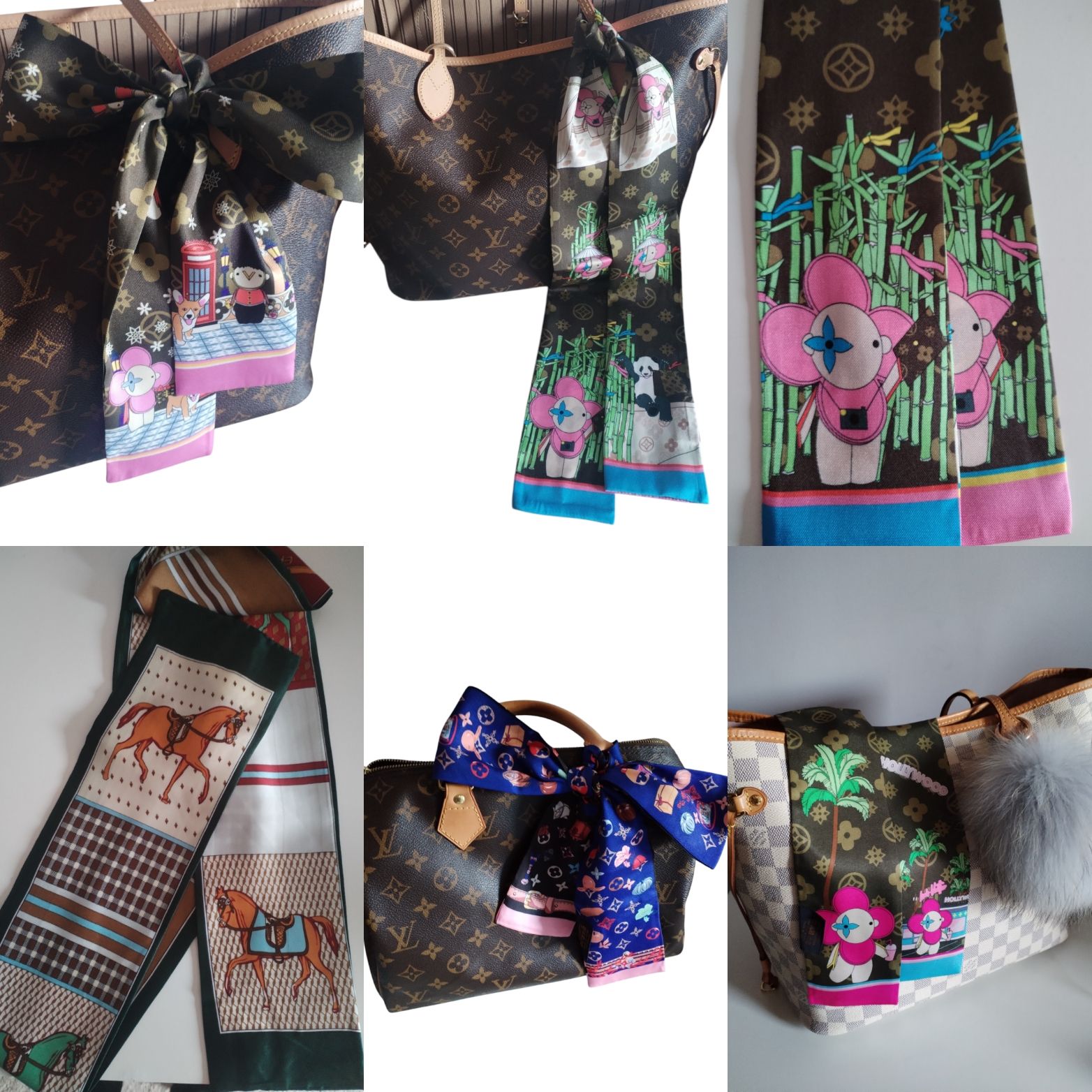 Bag scarves 