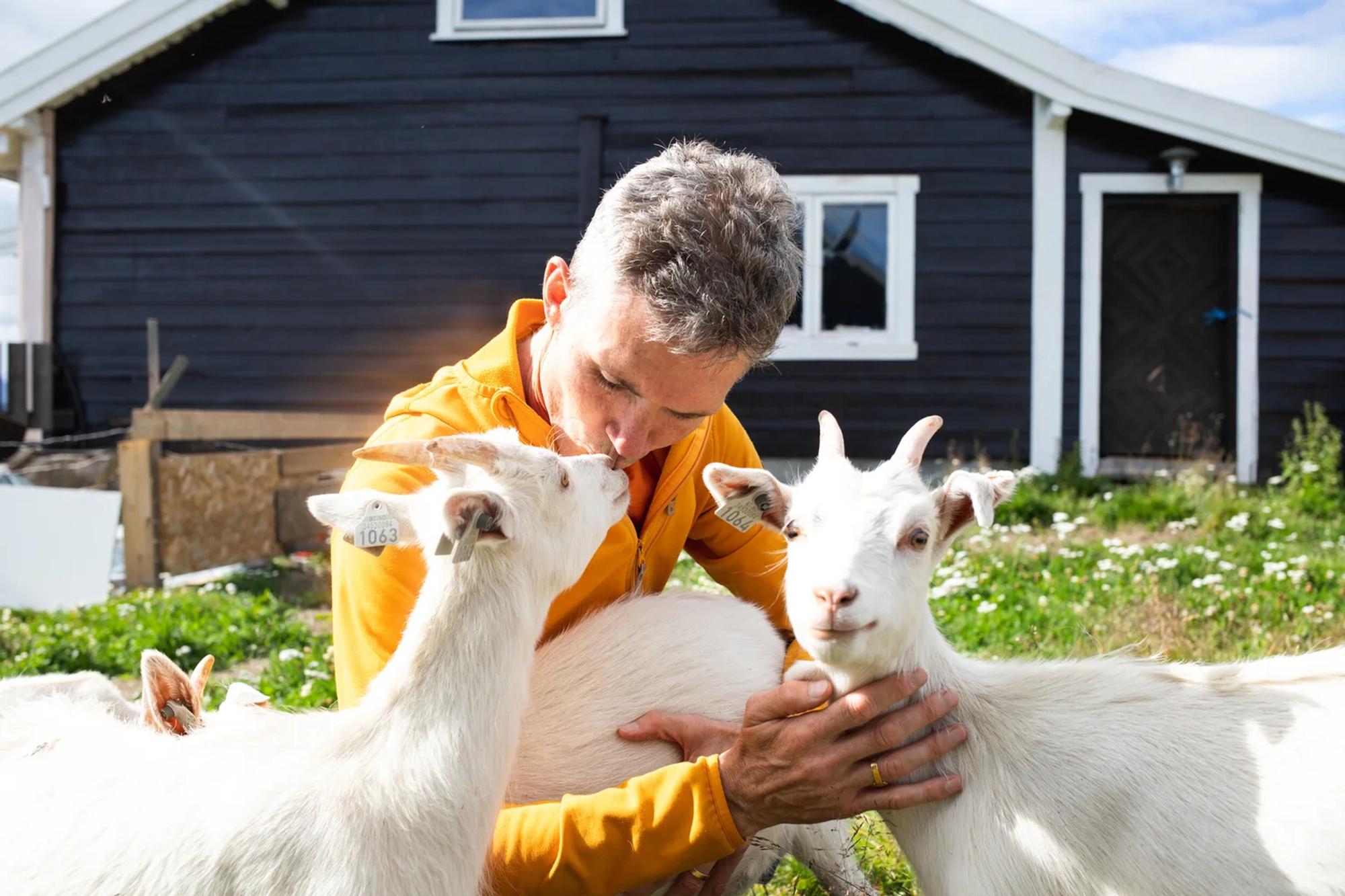 Alexander with the goats
