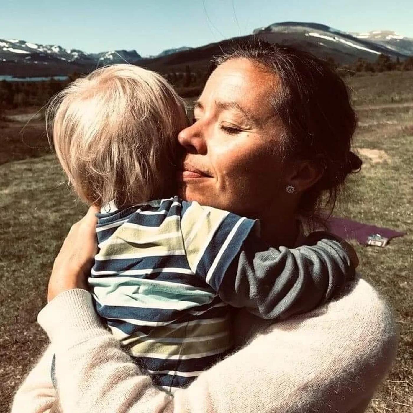 Ellen with one of her children