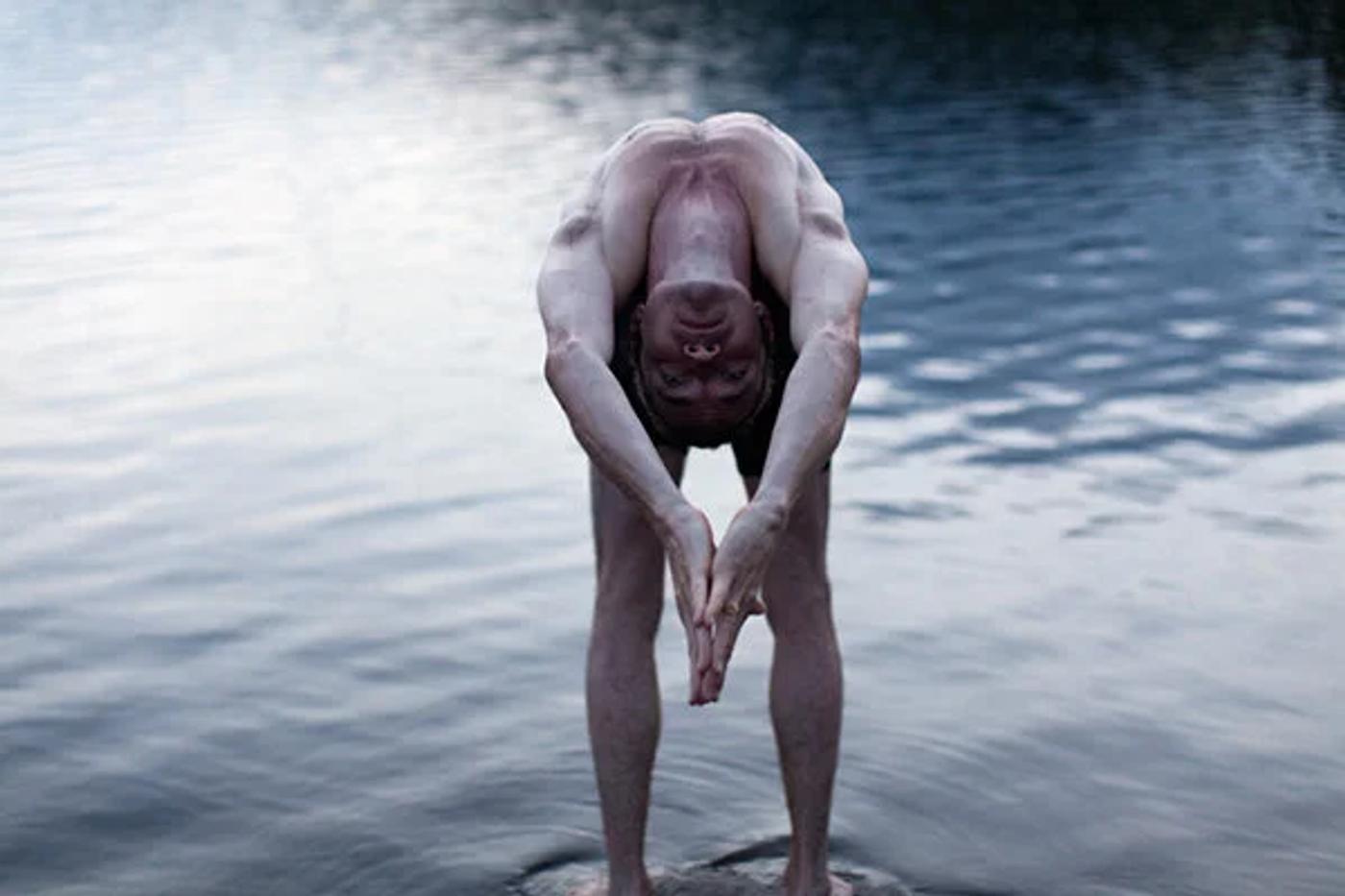 A yoga pose in nature