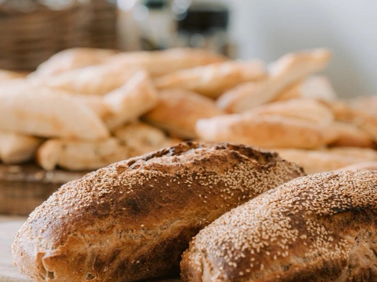 Loaves of homemade sourdough bread