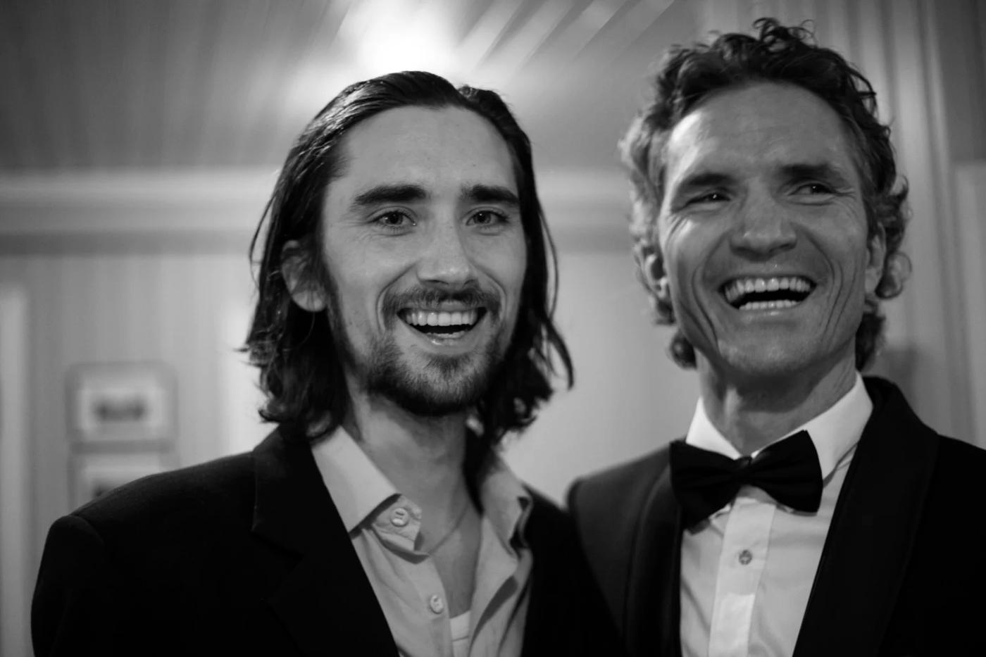 Father and son at Alexander and Ellen's wedding at Nøsen in 2017