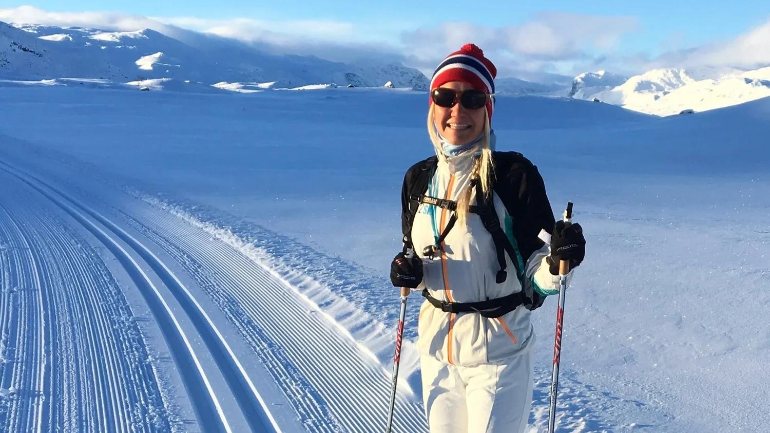 Cross-country skiing and yoga