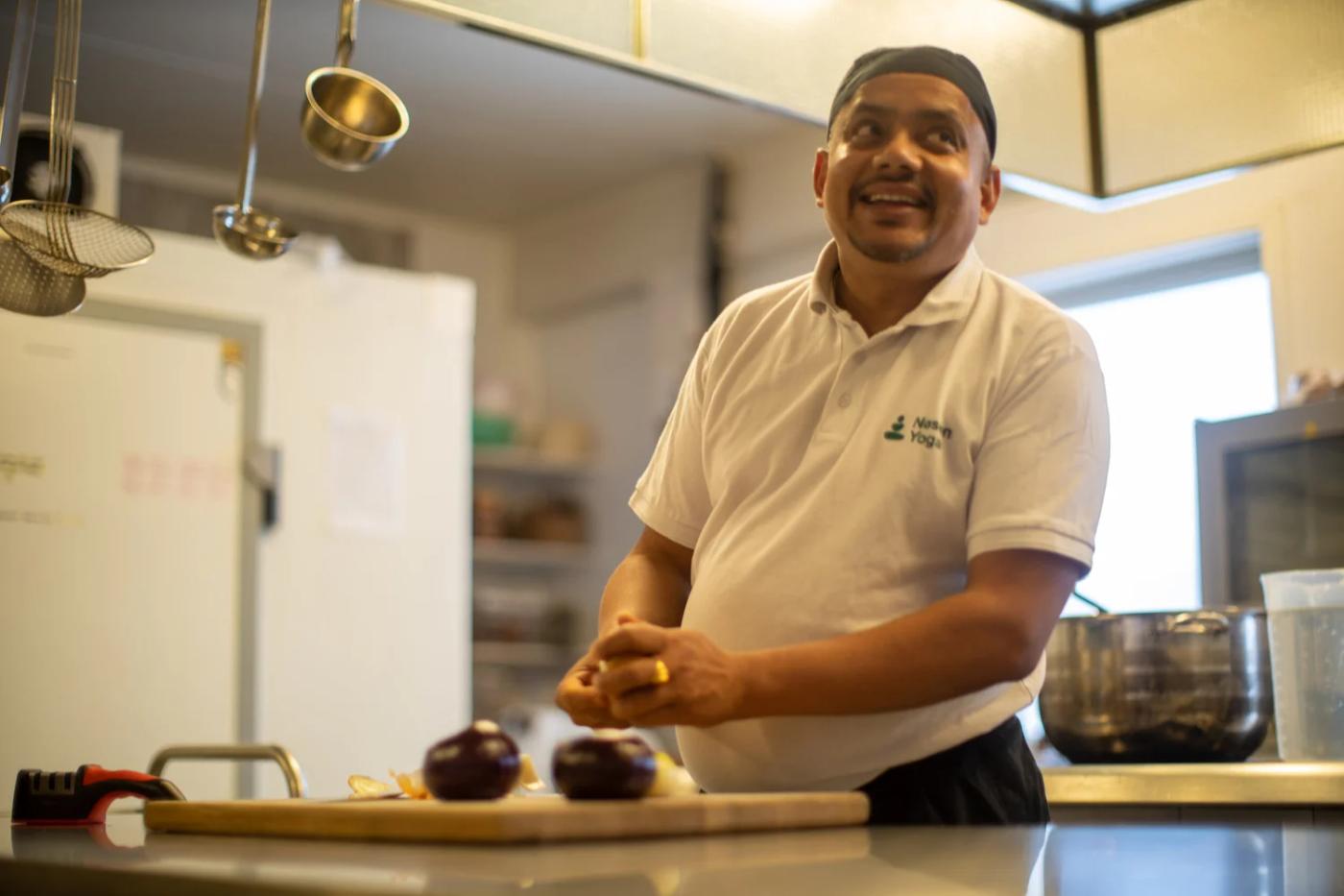Prasad in the kitchen