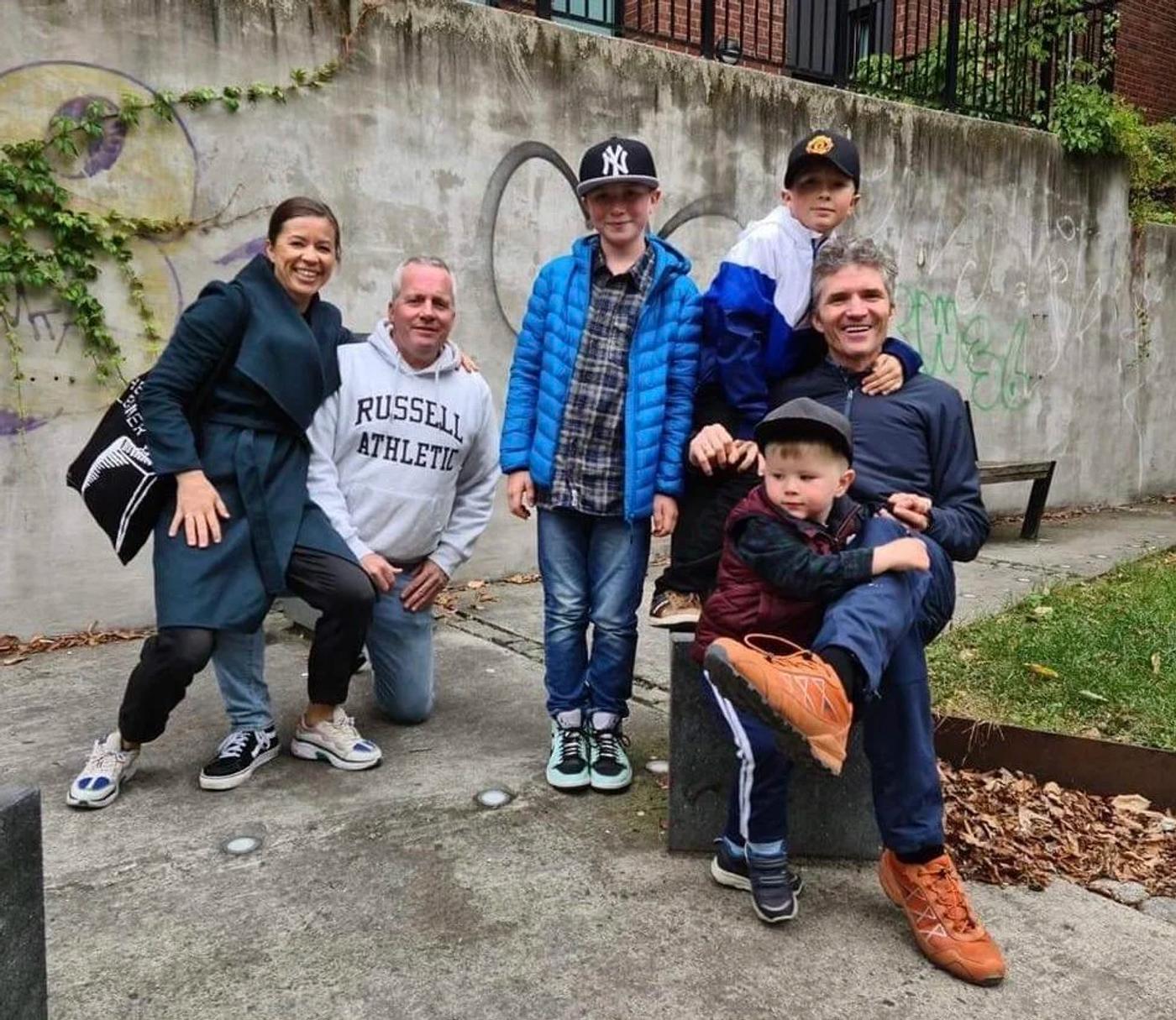 Ellen Medin and family in December