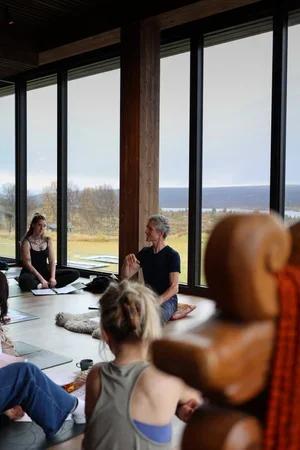 Yoga, Pilates, sauna ritual and yoga philosophy