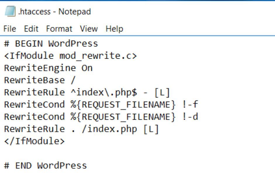 htaccess File For Redirection
