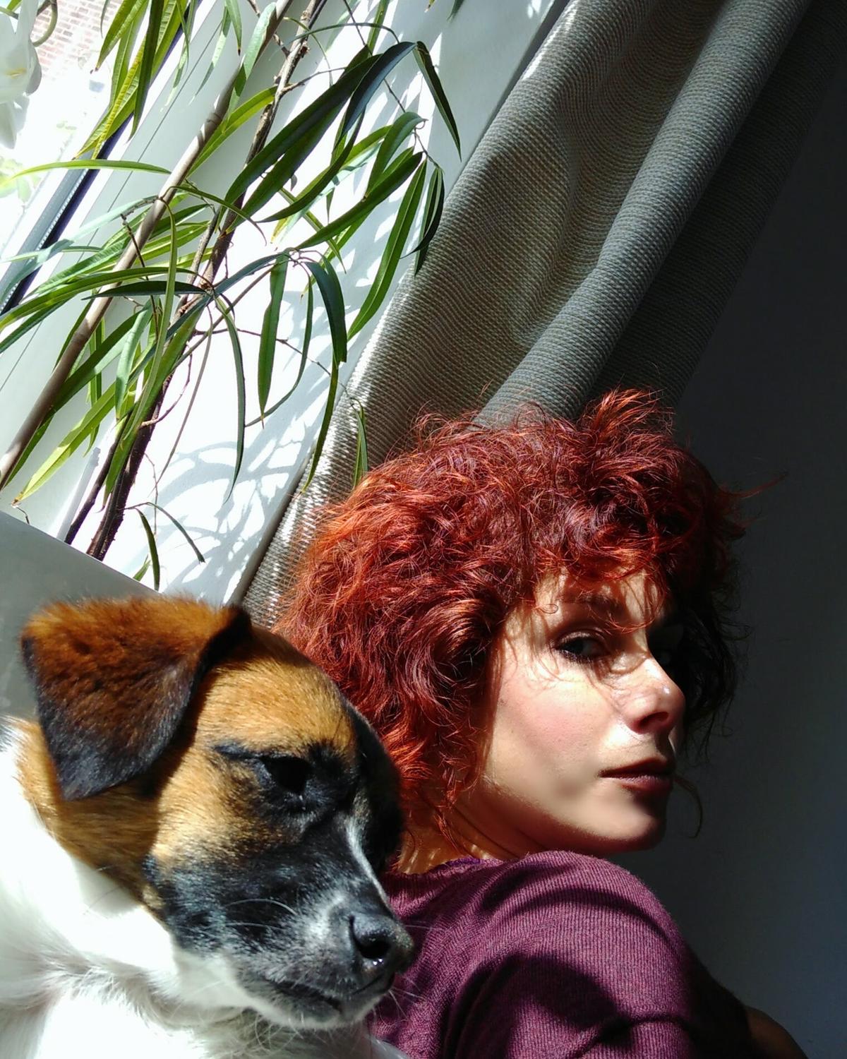 Viola met hond Barry in Rotterdam