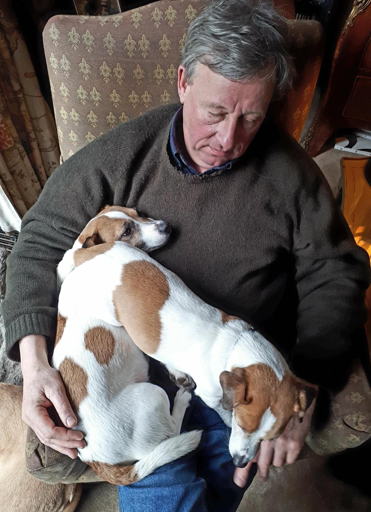 Jan Willem met hond Bikkel