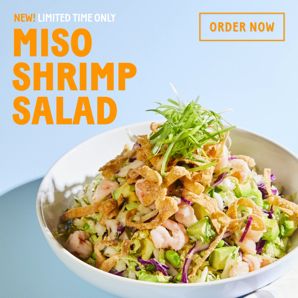 California Pizza Miso Shrimp Salad