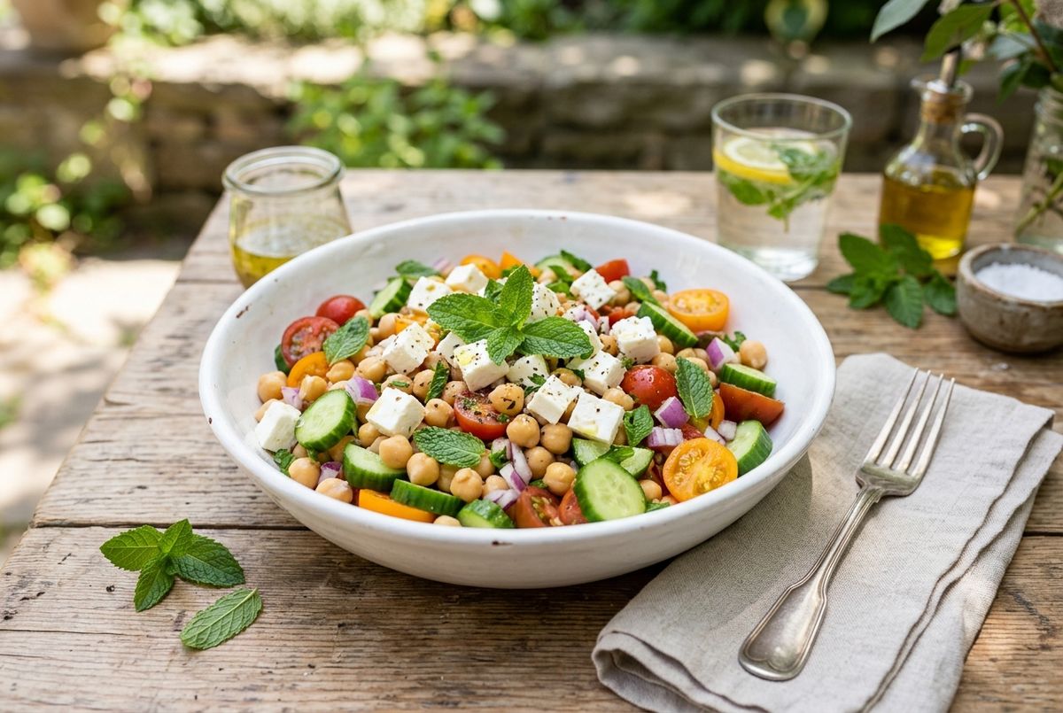 Salade de pois chiches et feta