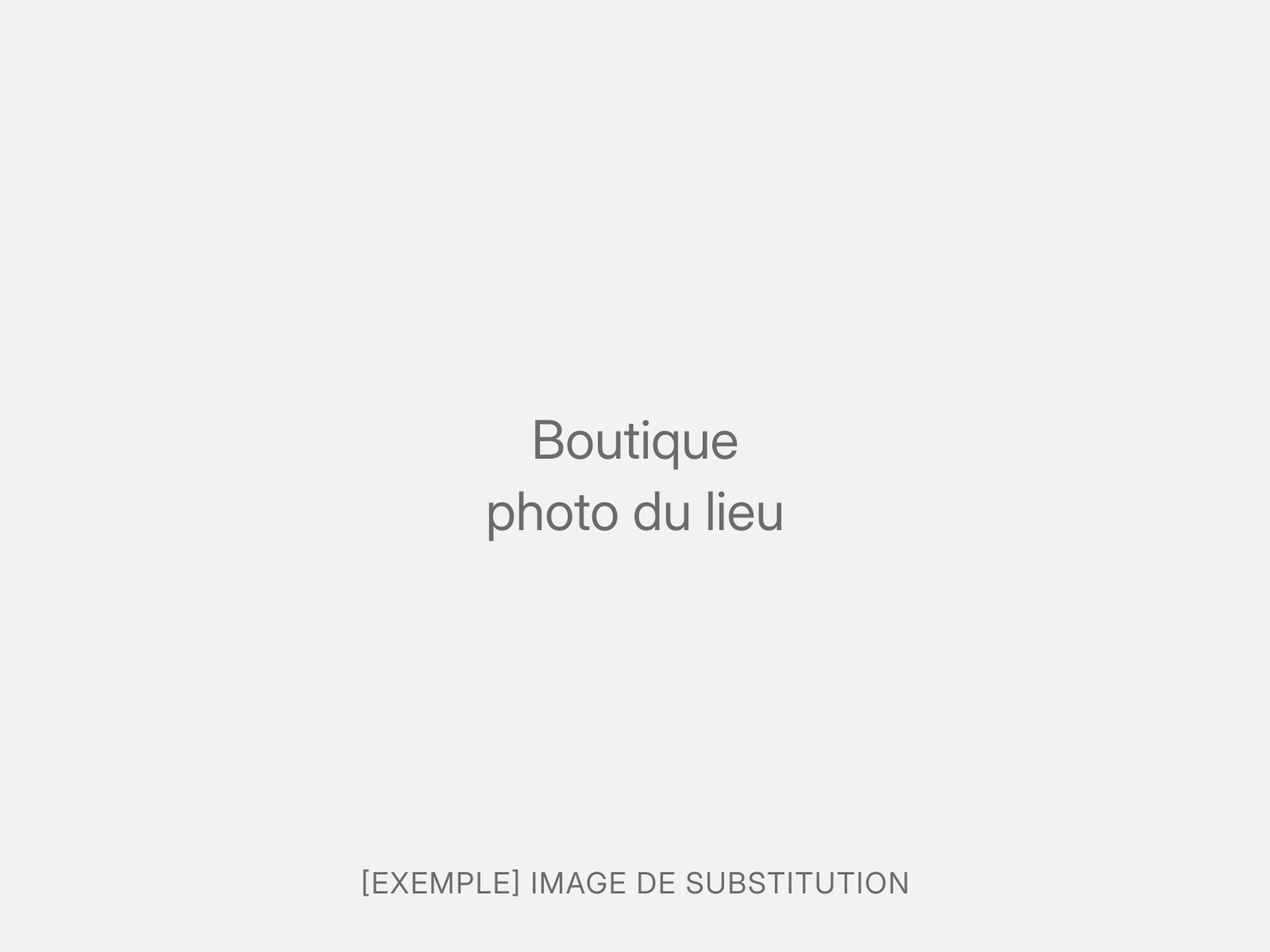Image de substitution : photo de la boutique