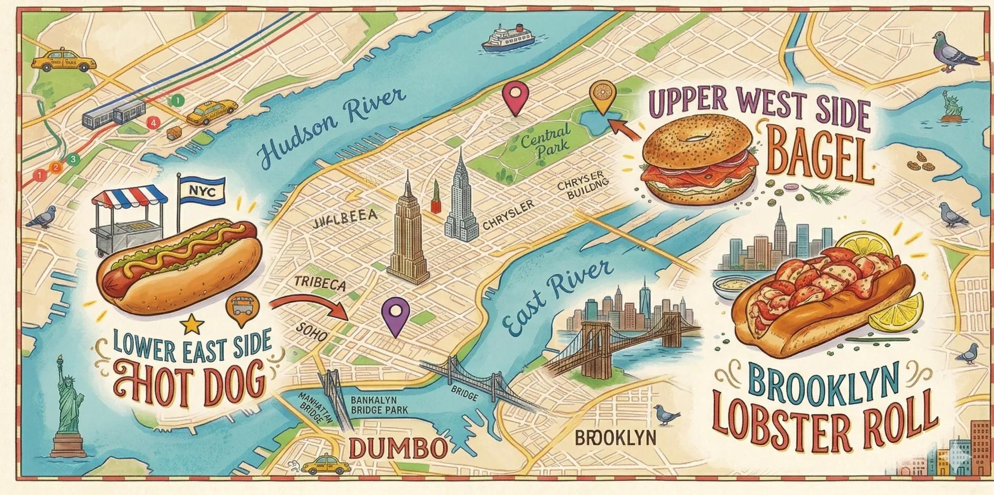 Basta trappole per turisti: come ho creato un itinerario basato solo sui migliori piatti tipici di New York