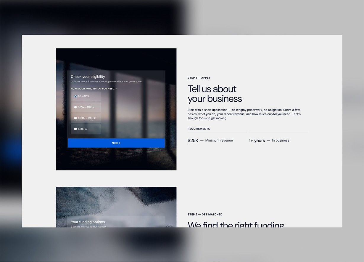 Redesigned Propellus website, screen 3