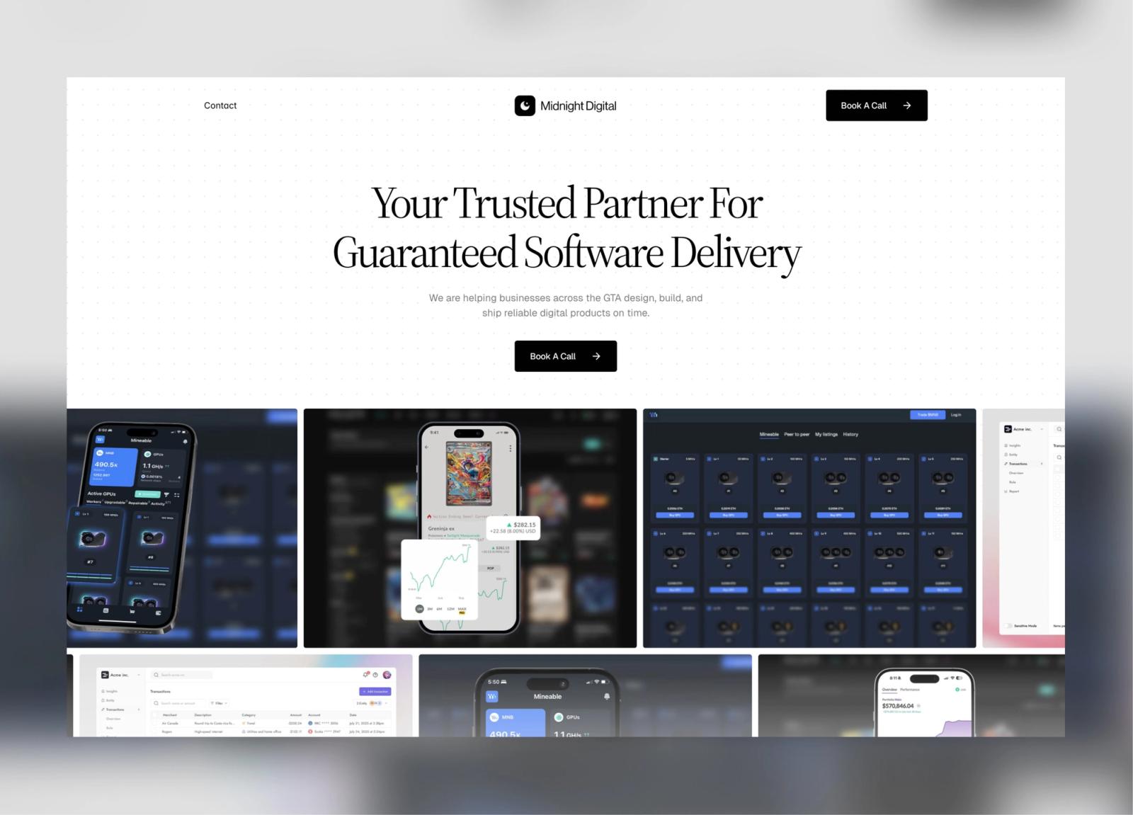 Midnight Digital website redesign preview